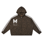 CHAPTER 002.5 MUNIONS CORE COLLECTION — Life Is Worth It Leopard Full Zip Hoodie