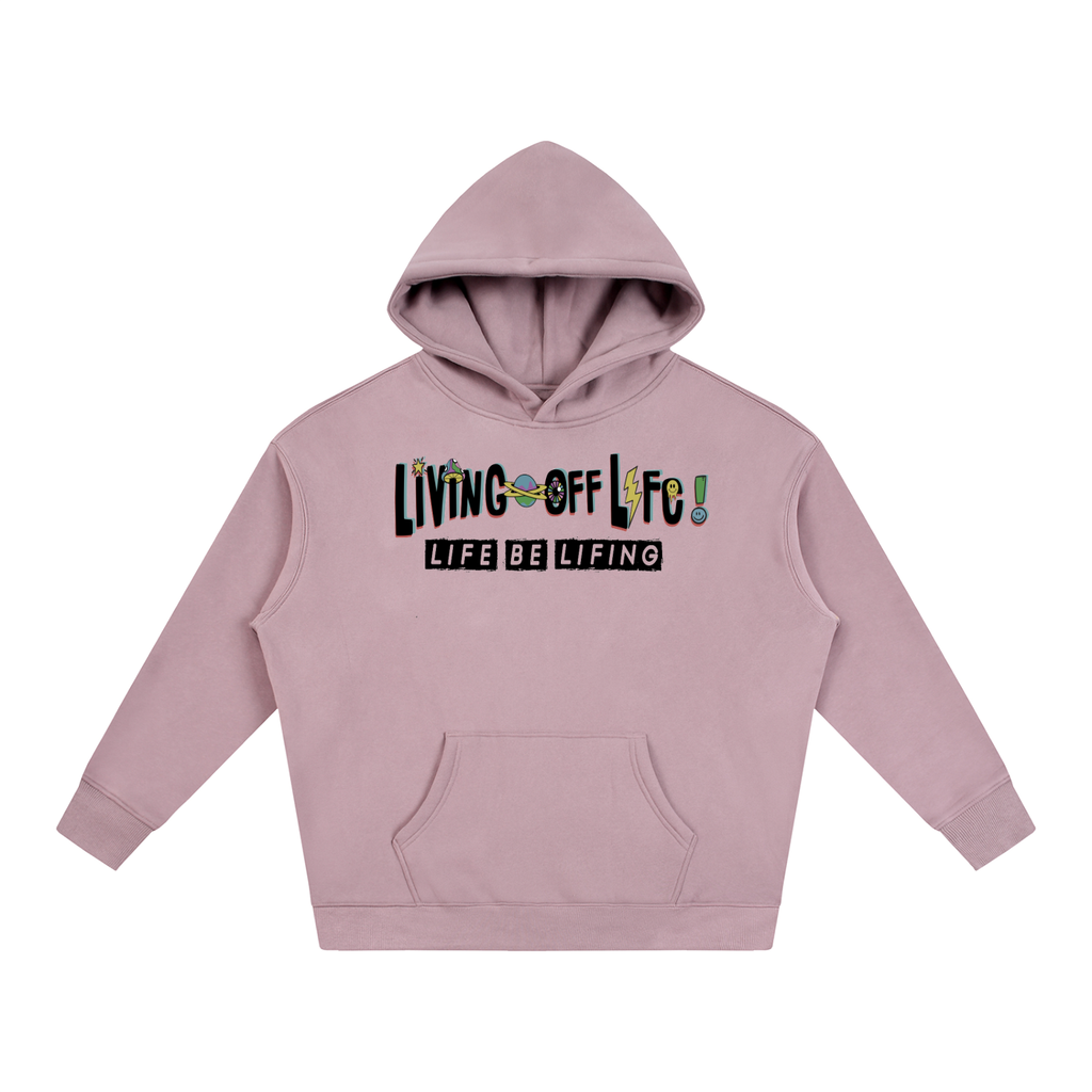 CHAPTER 001 LIVING OFF LIFE-Oversize Fleeced Hoodie