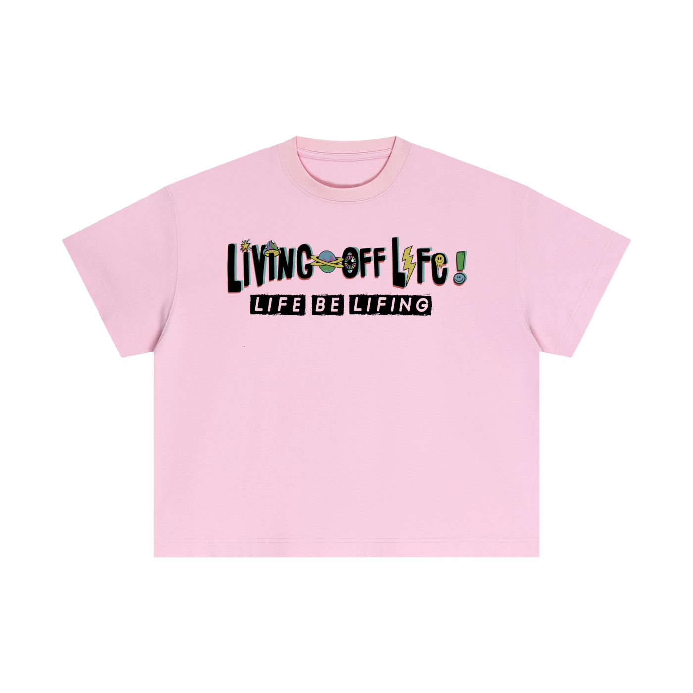 CHAPTER 001 LIVING OFF LIFE-Essential Cotton Boxy T-Shirt