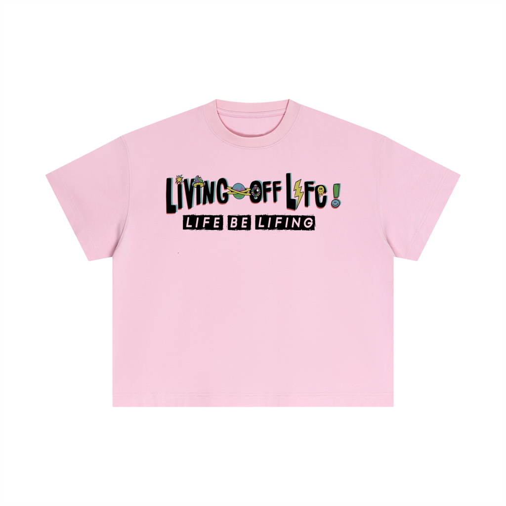 CHAPTER 001 LIVING OFF LIFE-Essential Cotton Boxy T-Shirt