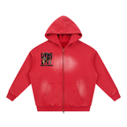 CHAPTER 001 — Living Off Life Sunfade Two-Way Zip Boxy Hoodie