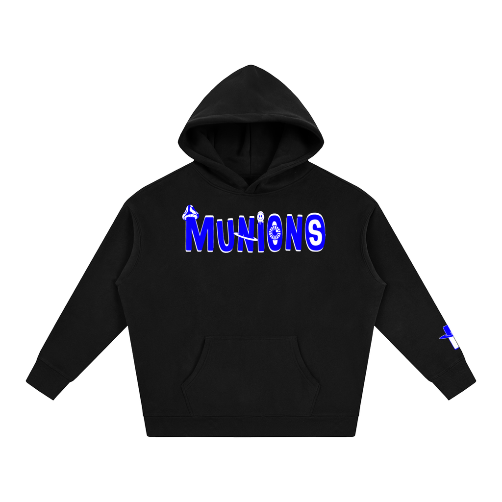 CHAPTER 002.5 MUNIONS BW M — Oversize Fleeced Hoodie