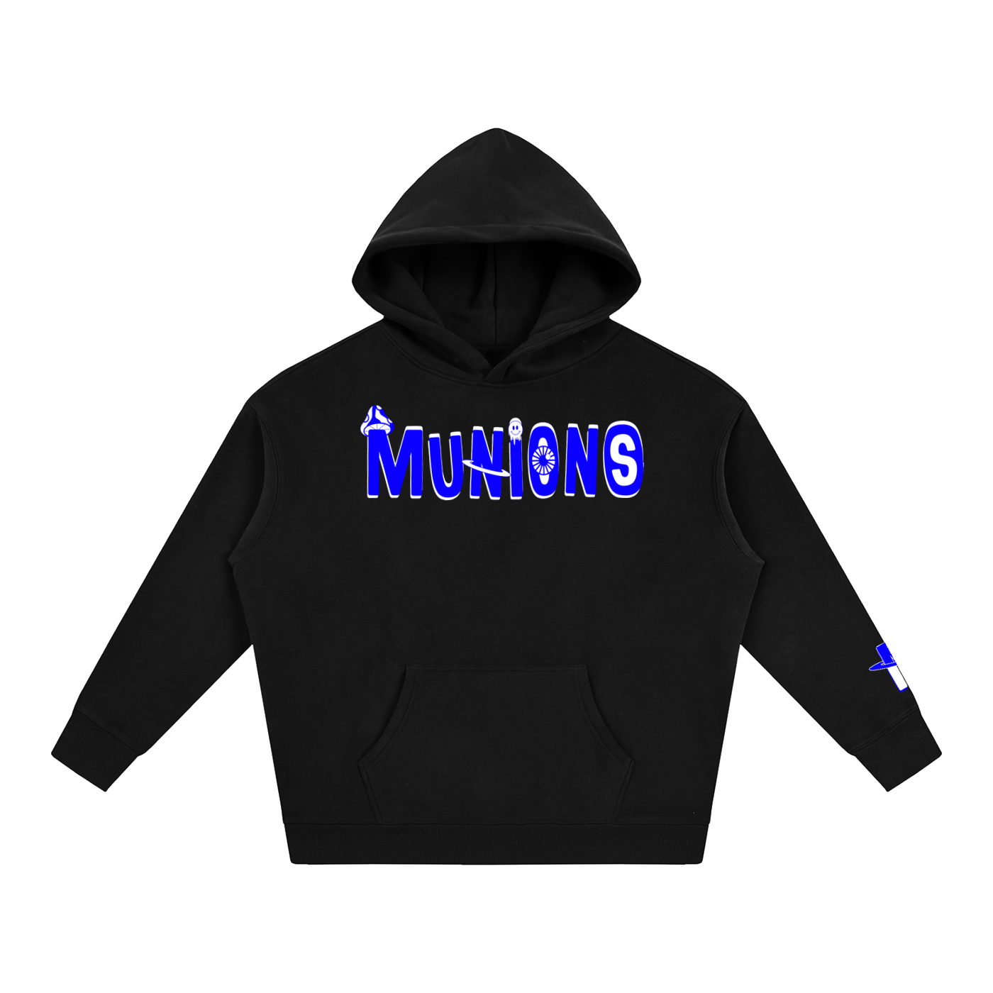 CHAPTER 002.5 MUNIONS BW M — Oversize Fleeced Hoodie