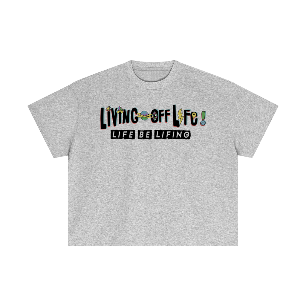 CHAPTER 001 LIVING OFF LIFE-Essential Cotton Boxy T-Shirt