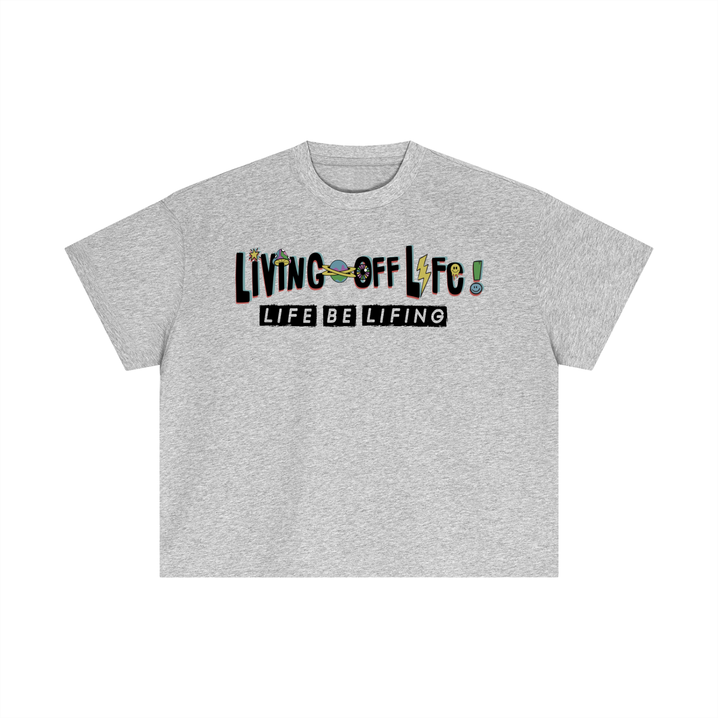 CHAPTER 001 LIVING OFF LIFE-Essential Cotton Boxy T-Shirt