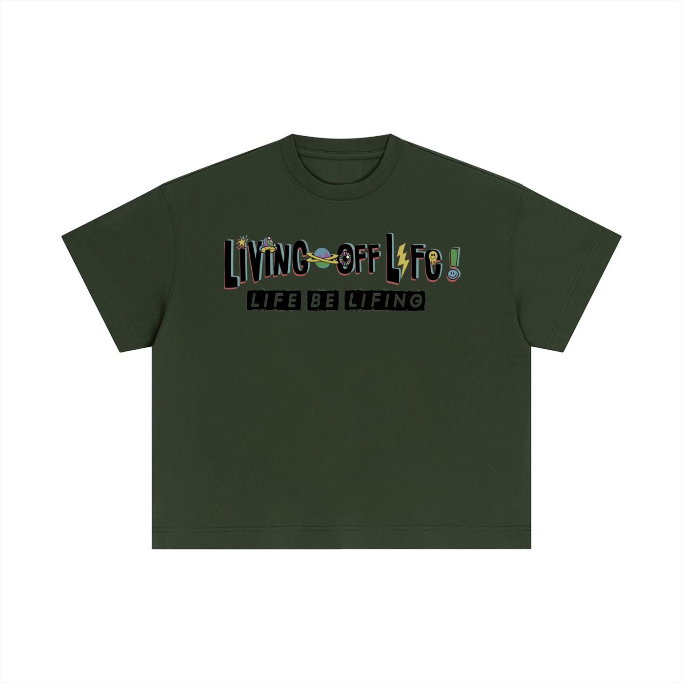 CHAPTER 001 LIVING OFF LIFE-Essential Cotton Boxy T-Shirt