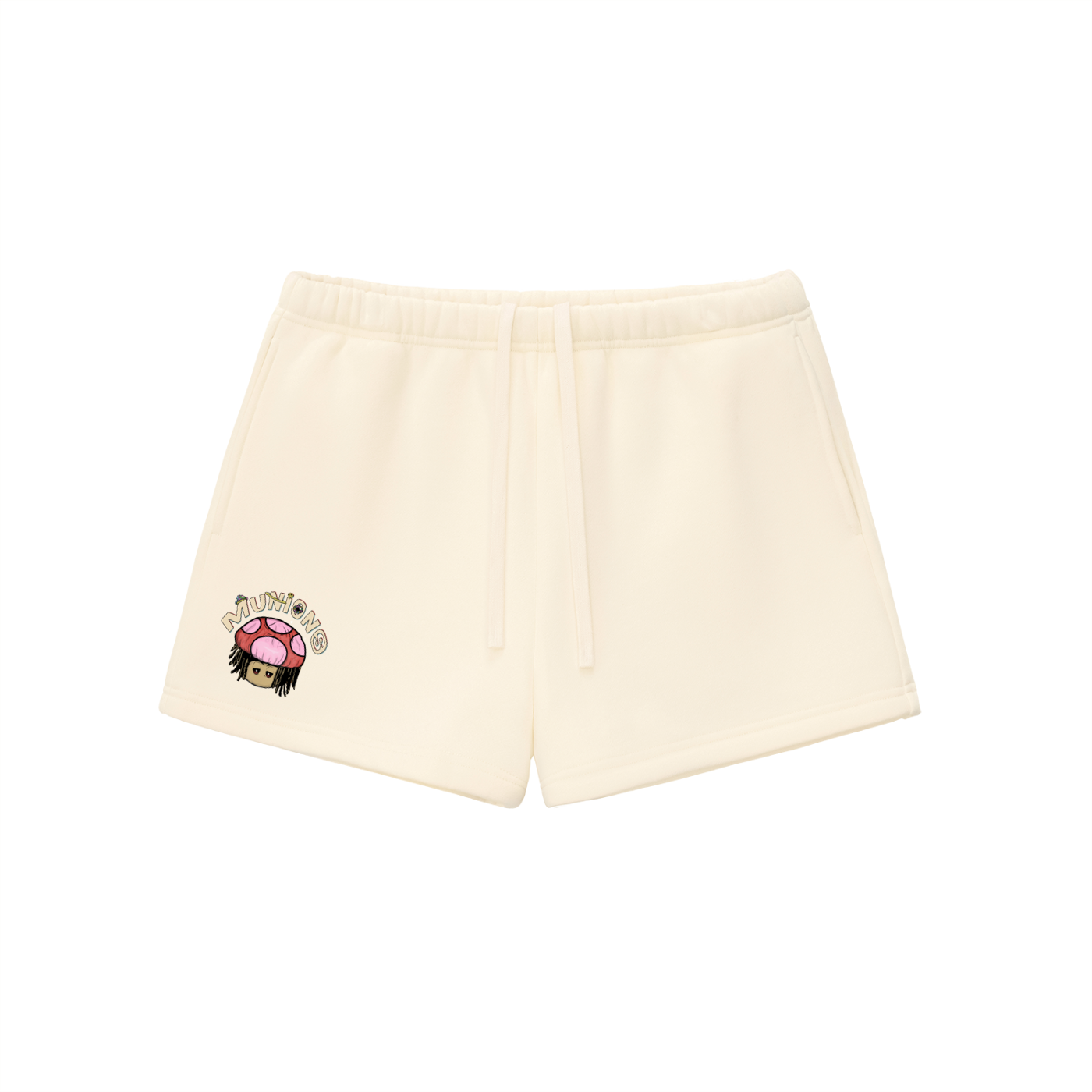 WOMEN'S-Munions Head – Essential Fleece Drawstring Sweatshorts | Chapter 002