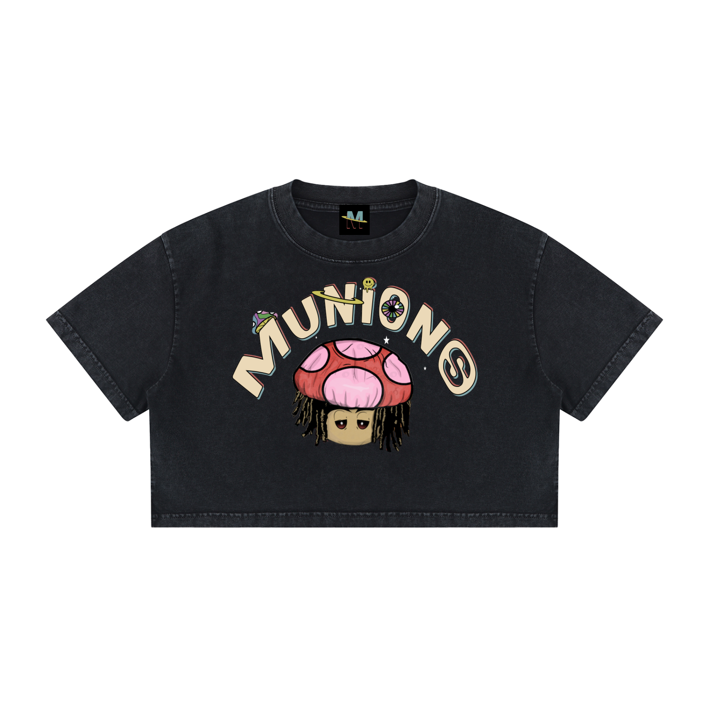 Women's MMunions OG HD Mineral Wash Crop Tee