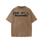YOUTH CHAPTER 001 LIVING OFF LIFE CORE COLLECTION-Snow Washed T-Shirt