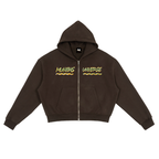 MUNIONS LWT — Fleece Zip-Up Boxy Hoodie
