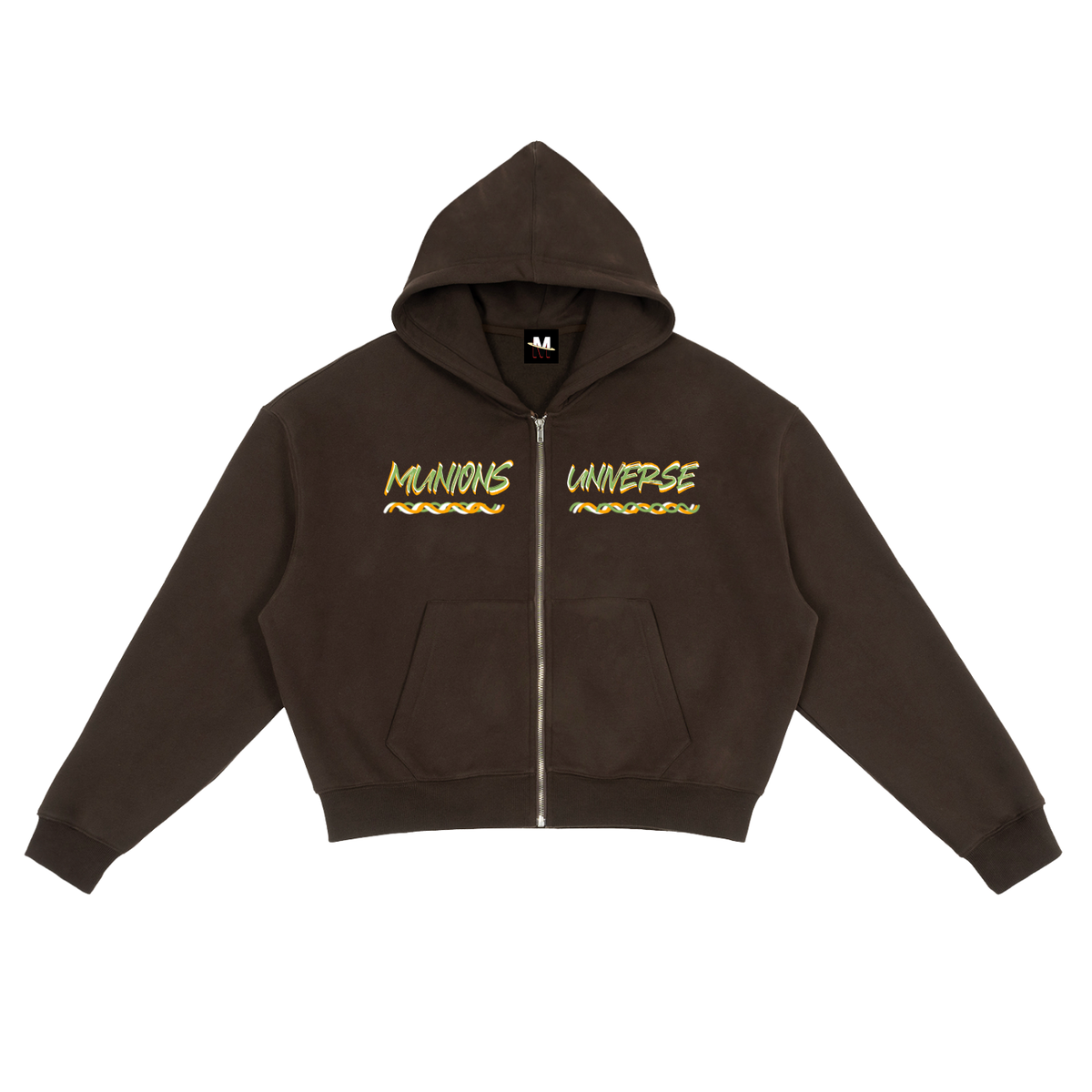 MUNIONS LWT — Fleece Zip-Up Boxy Hoodie