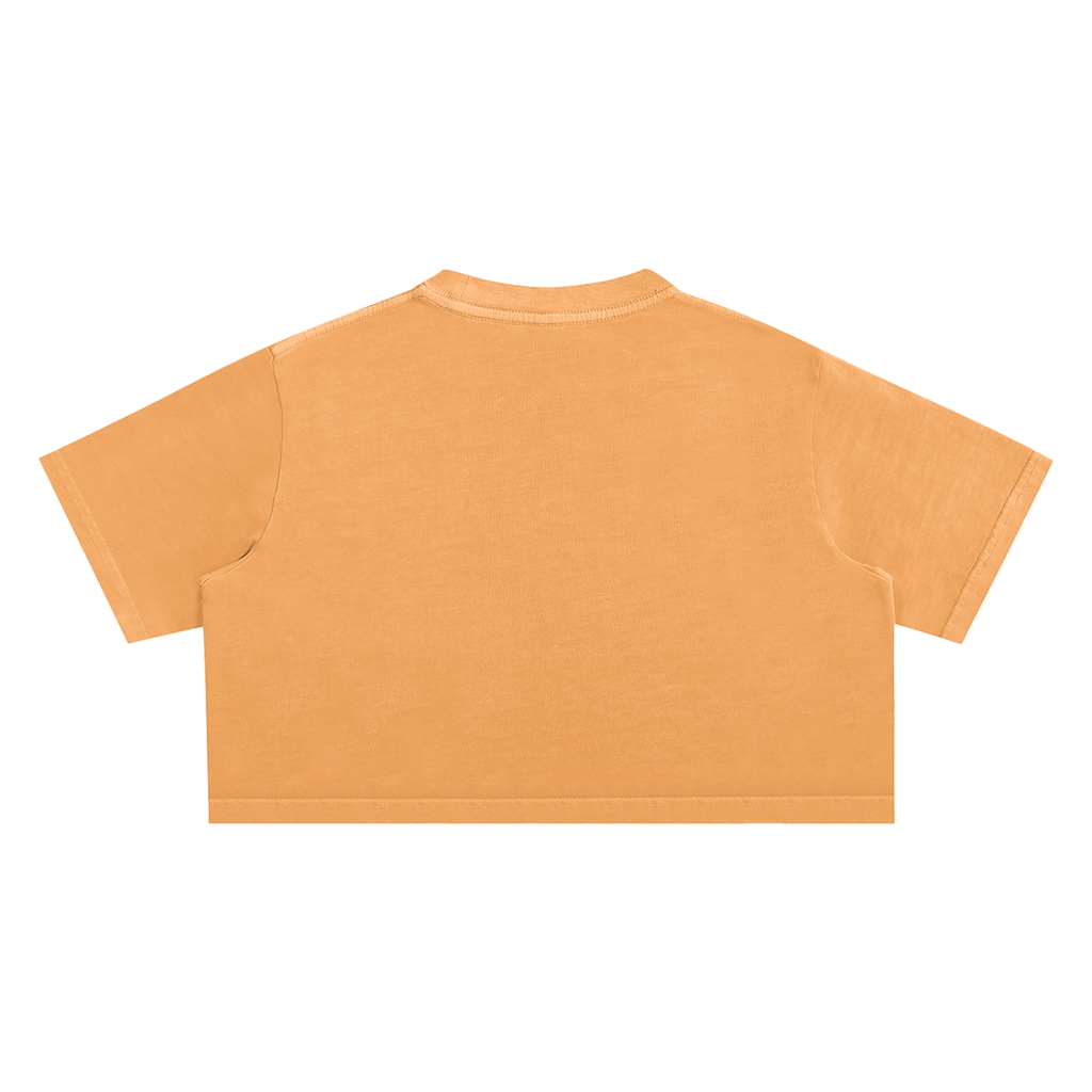 Women's Chapter 001 — Living Off Life STK Snow Washed Crop Tee
