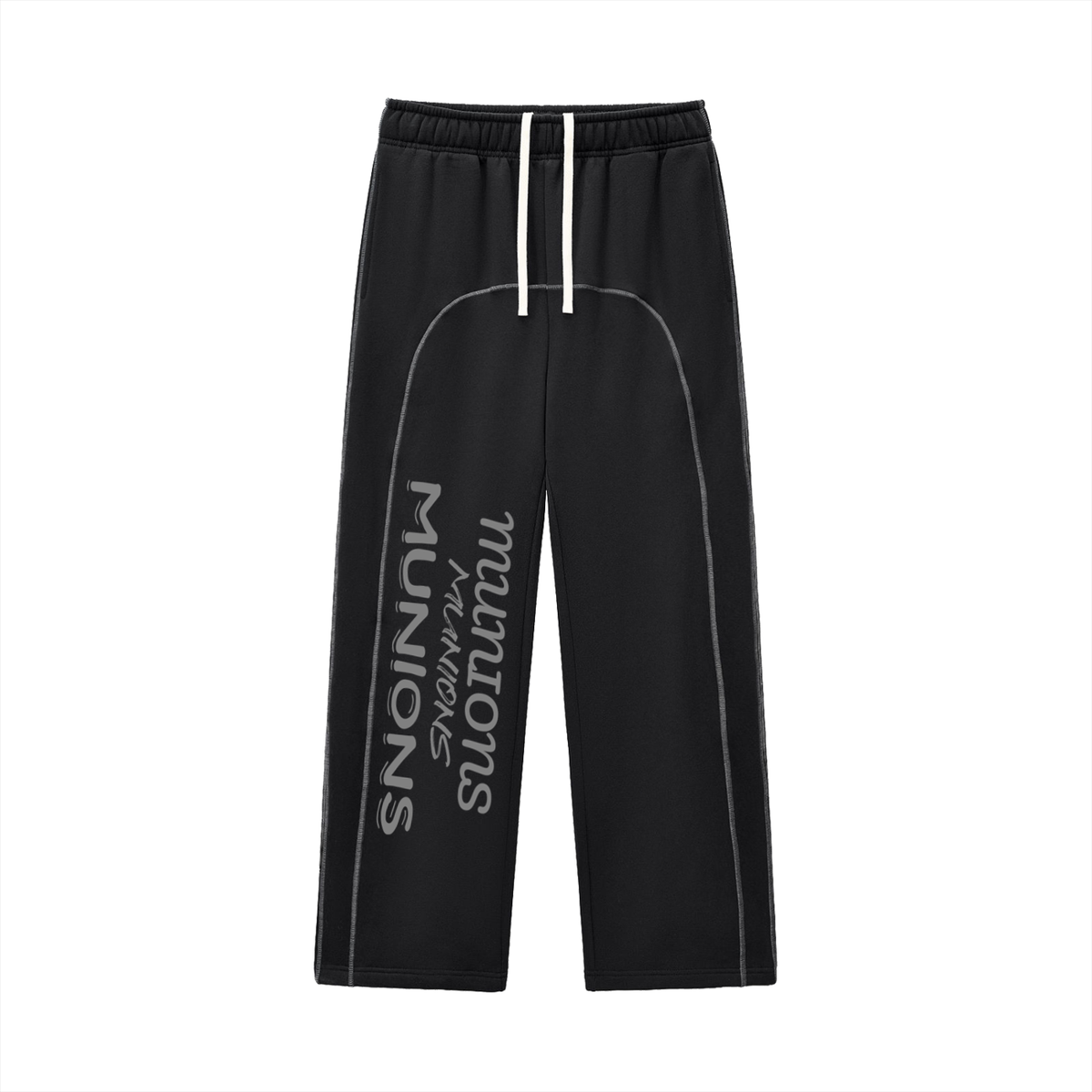 CHAPTER 002.5 MUNIONS SAME — Contrast-Stitched Fleece Sweatpants
