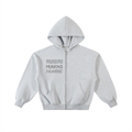 CHAPTER 002.5 MUNIONS SAME M — Contrast-Stitched Boxy Fleece Zip Hoodie