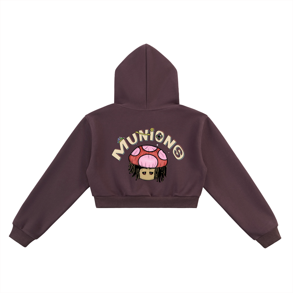 CHAPTER 002.5 MUNIONS-Essential Cropped Hoodie