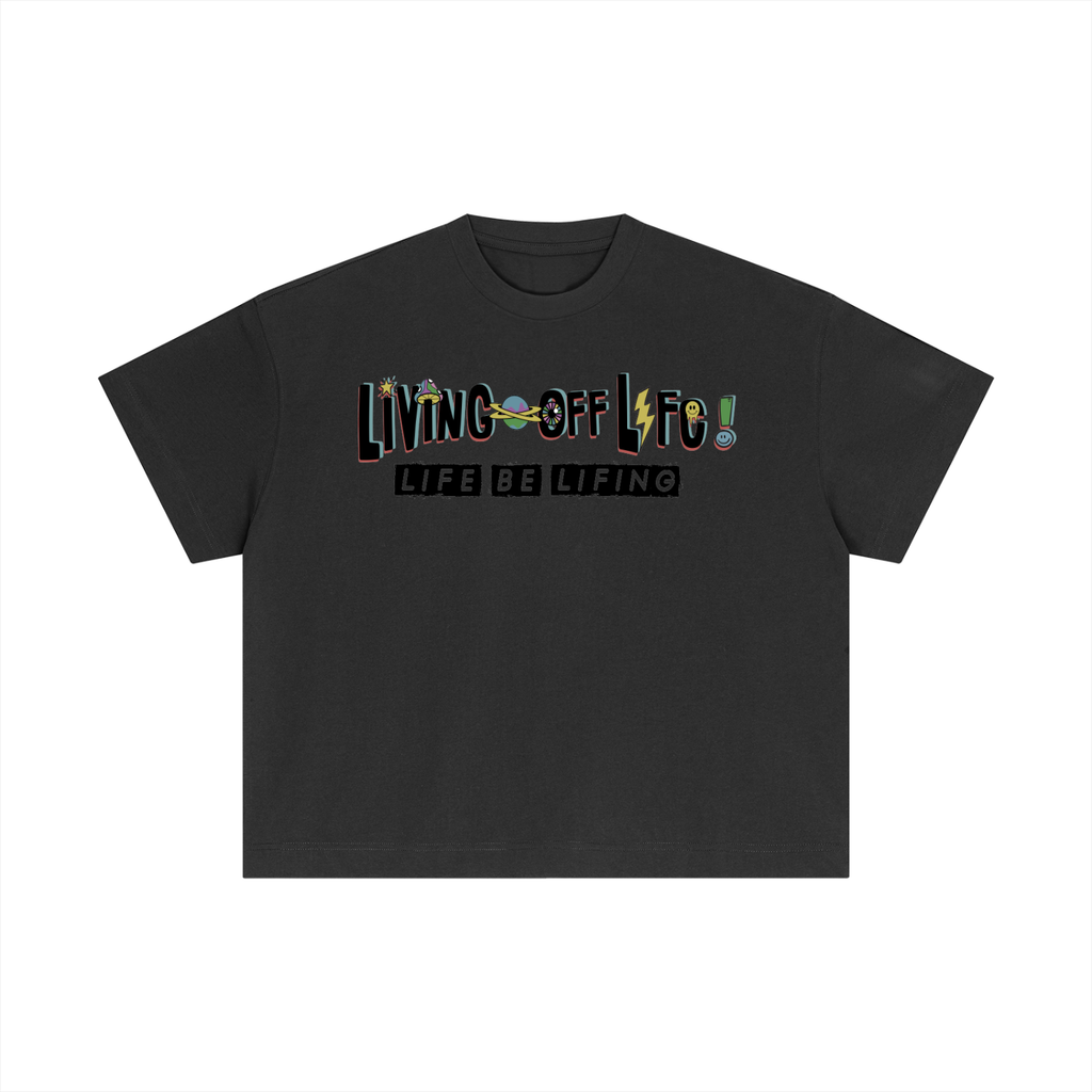 CHAPTER 001 LIVING OFF LIFE-Essential Cotton Boxy T-Shirt
