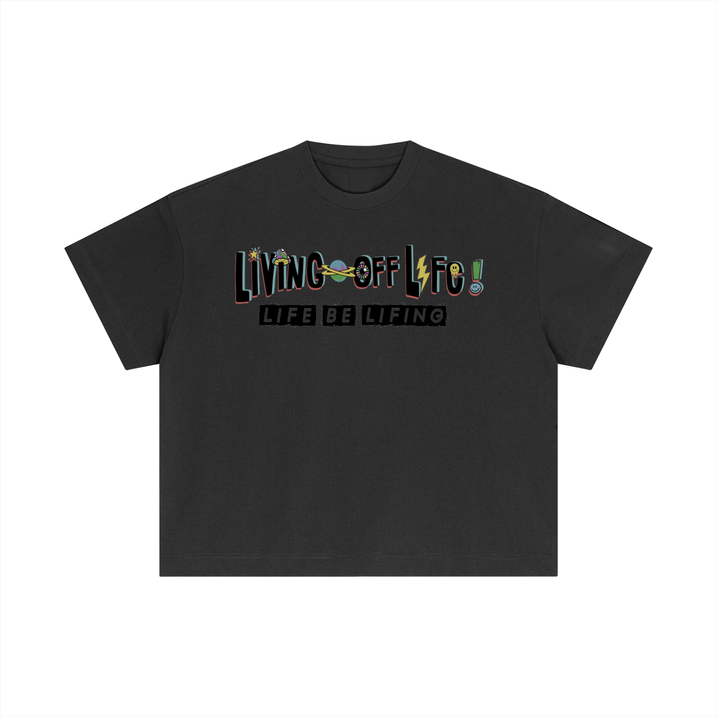 CHAPTER 001 LIVING OFF LIFE-Essential Cotton Boxy T-Shirt
