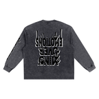 CHAPTER 003: MUNIONS DRIP BW | Snow-Washed Long-Sleeve Tee