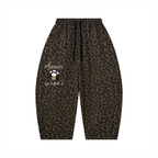 CHAPTER 002.5 MUNIONS CORE COLLECTION — Life Is Worth It Leopard Barrel Leg Sweatpants