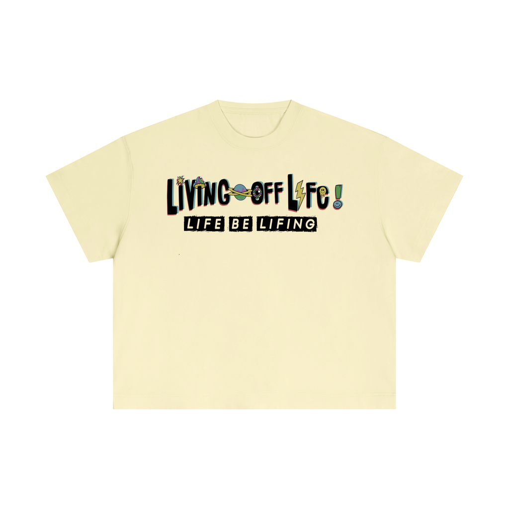 CHAPTER 001 LIVING OFF LIFE-Essential Cotton Boxy T-Shirt