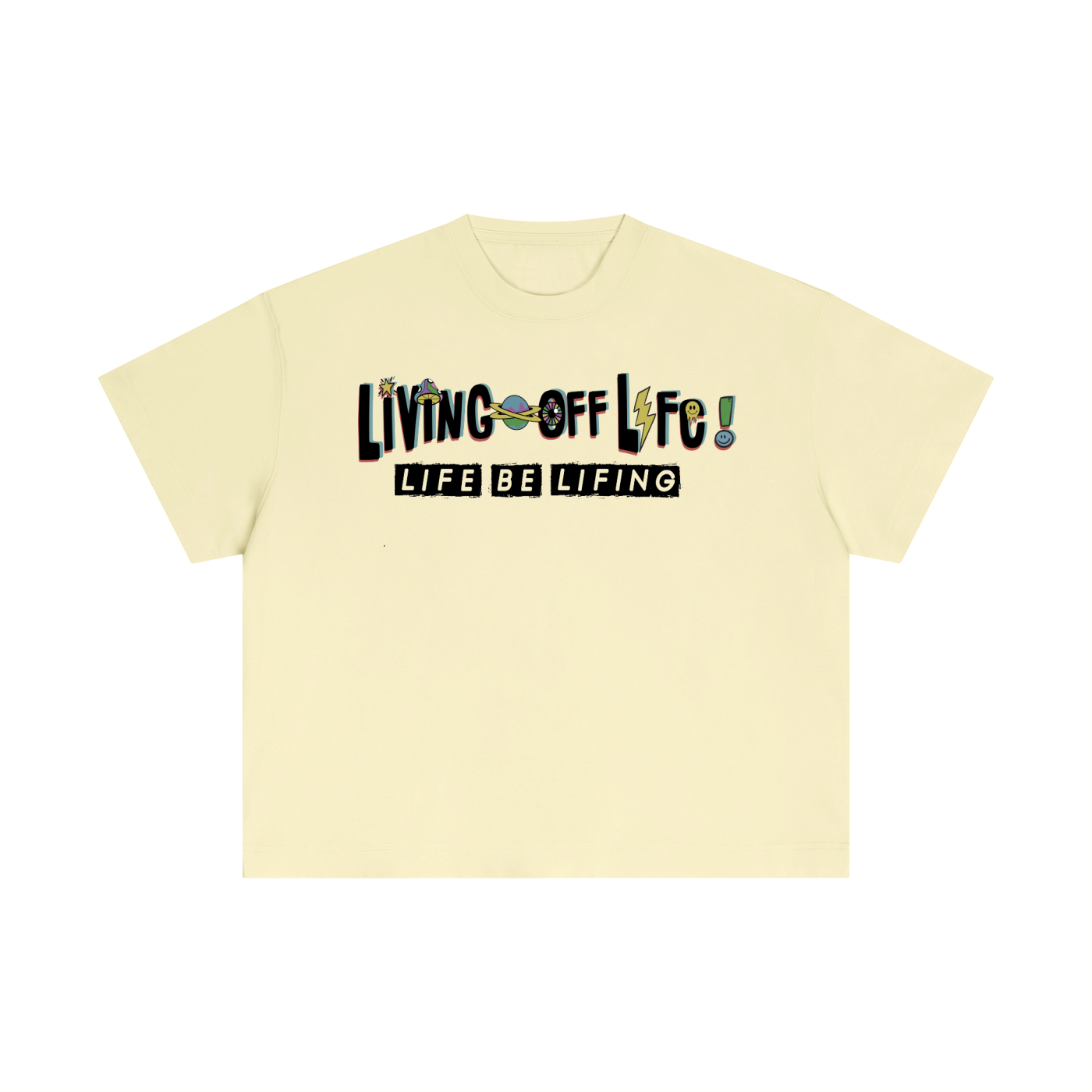 CHAPTER 001 LIVING OFF LIFE-Essential Cotton Boxy T-Shirt