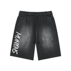 MIIZ ORIGIN Rectangle Patch Monkey Washed Shorts | Chapter 002