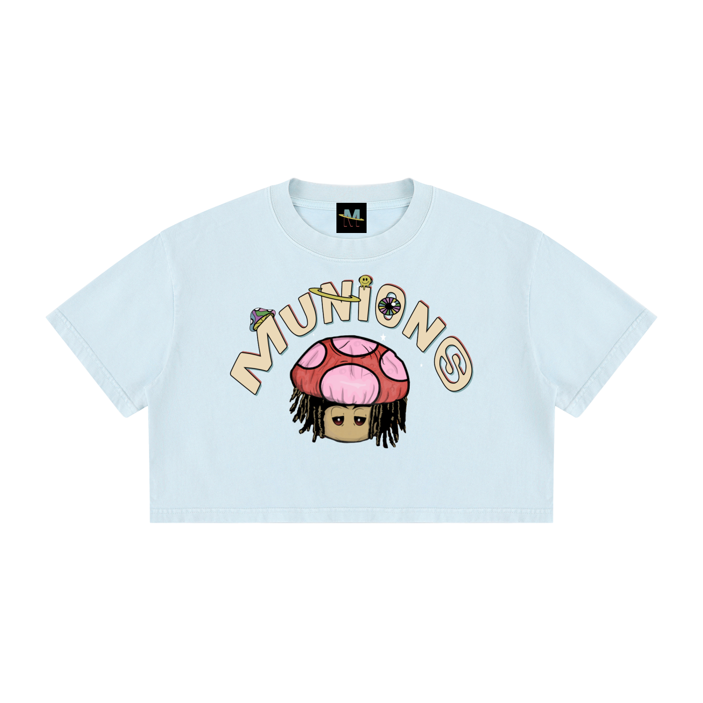 Women's MMunions OG HD Mineral Wash Crop Tee