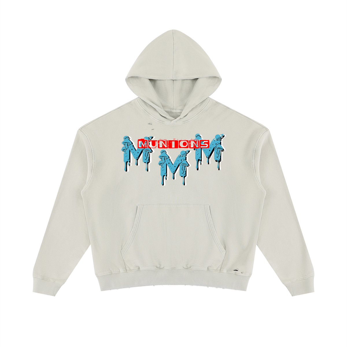 CHAPTER 003: MUNIONS CORE COLLECTION TRIPLE DRIP | Mineral-Wash Distressed Hoodie