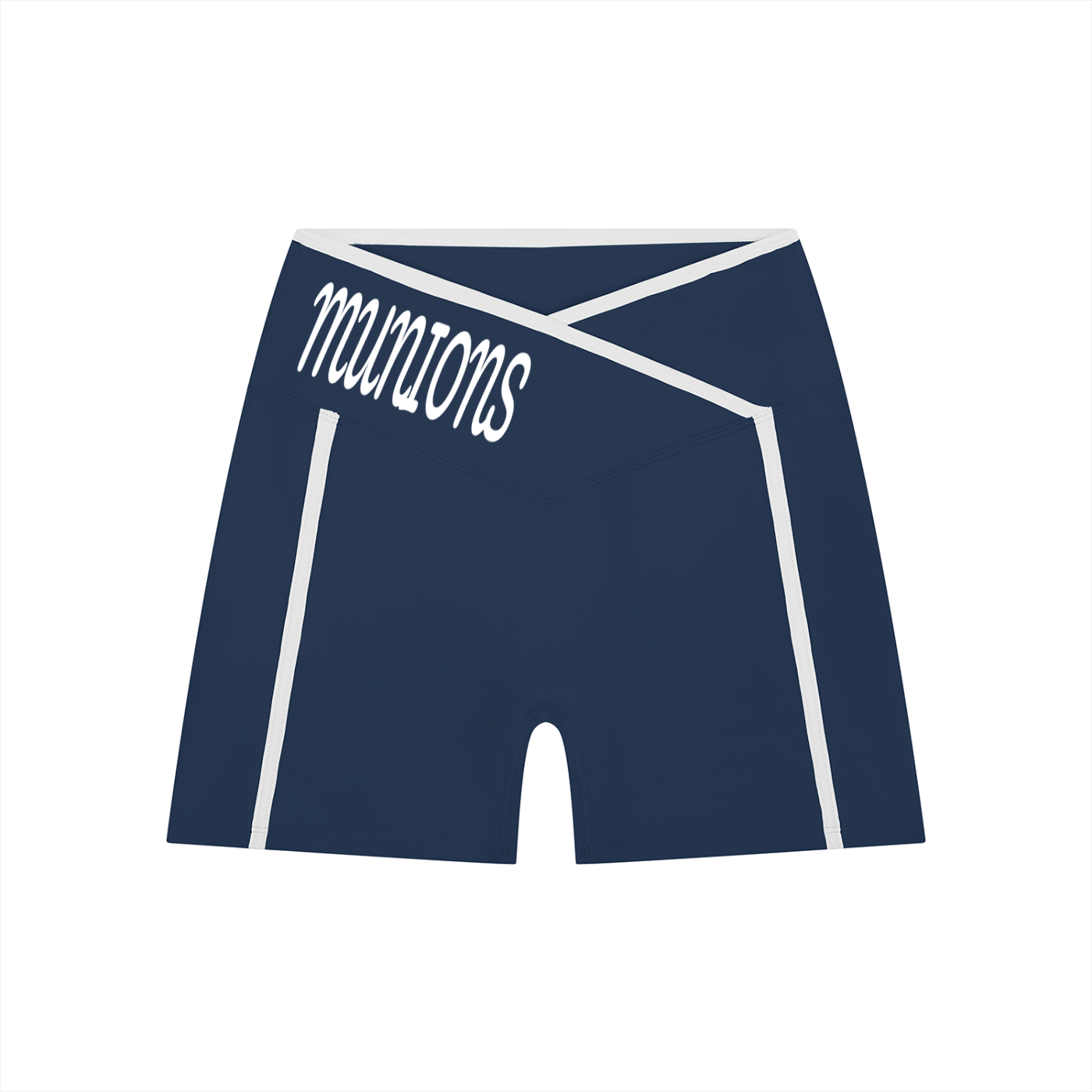 Women's Munions High Rise Color Block Yoga Shorts