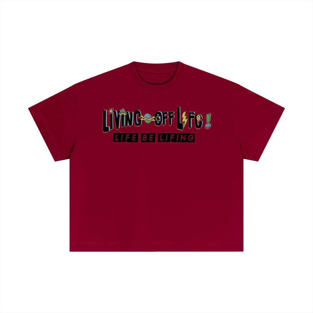 CHAPTER 001 LIVING OFF LIFE-Essential Cotton Boxy T-Shirt