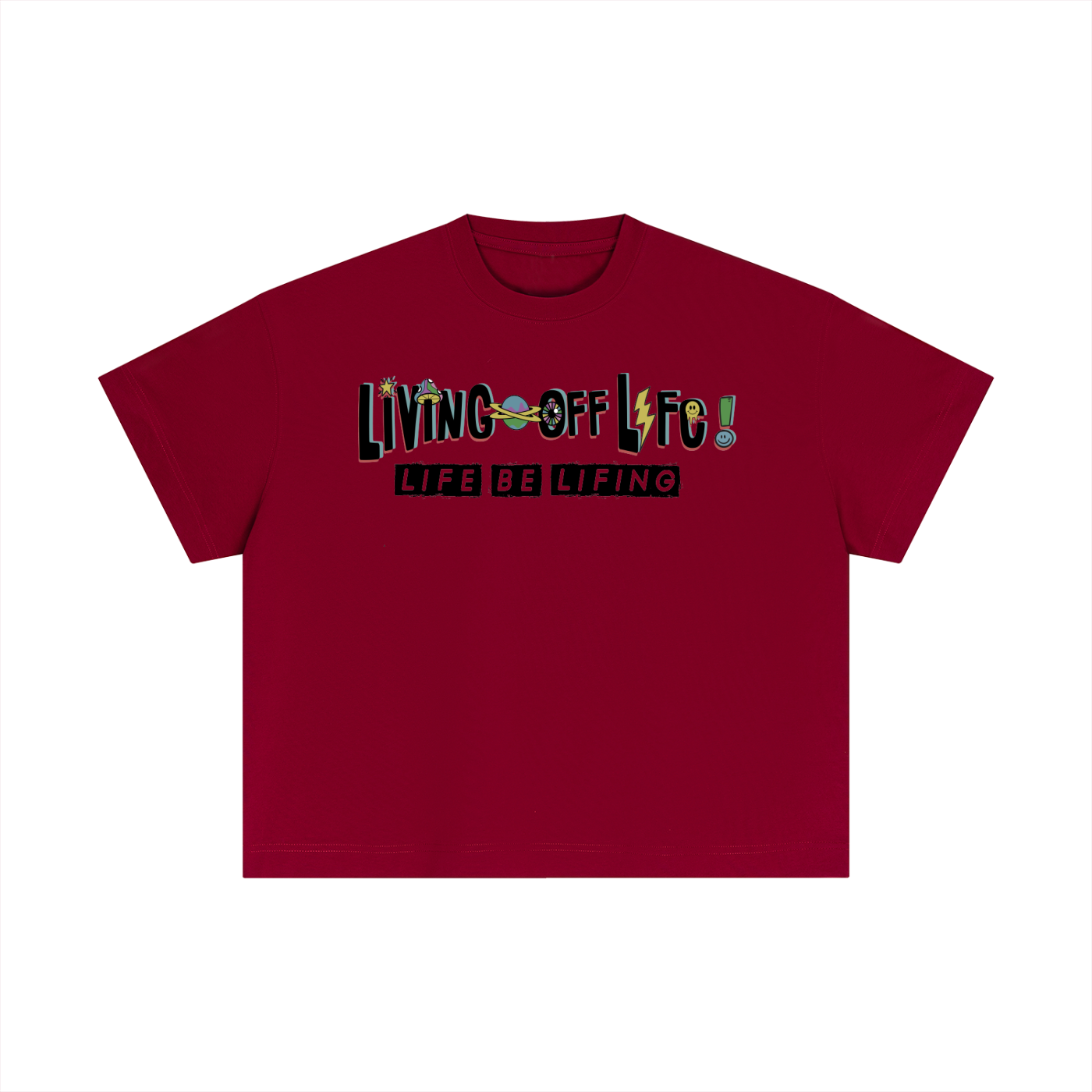CHAPTER 001 LIVING OFF LIFE-Essential Cotton Boxy T-Shirt