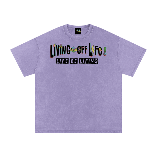 CHAPTER 001 LIVING OFF LIFE CORE COLLECTION-Snow Washed Oversized
