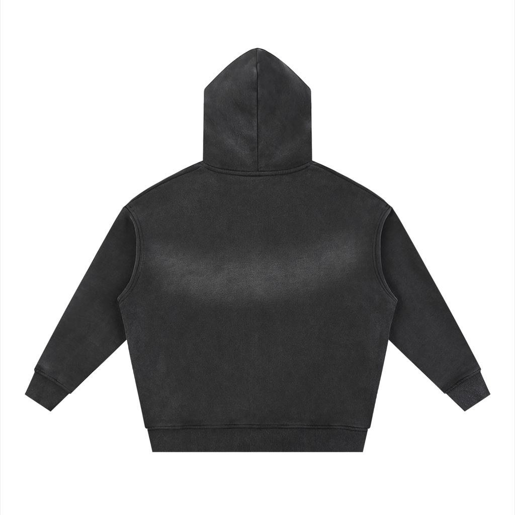 CHAPTER 001 — Living Off Life Sunfade Two-Way Zip Boxy Hoodie