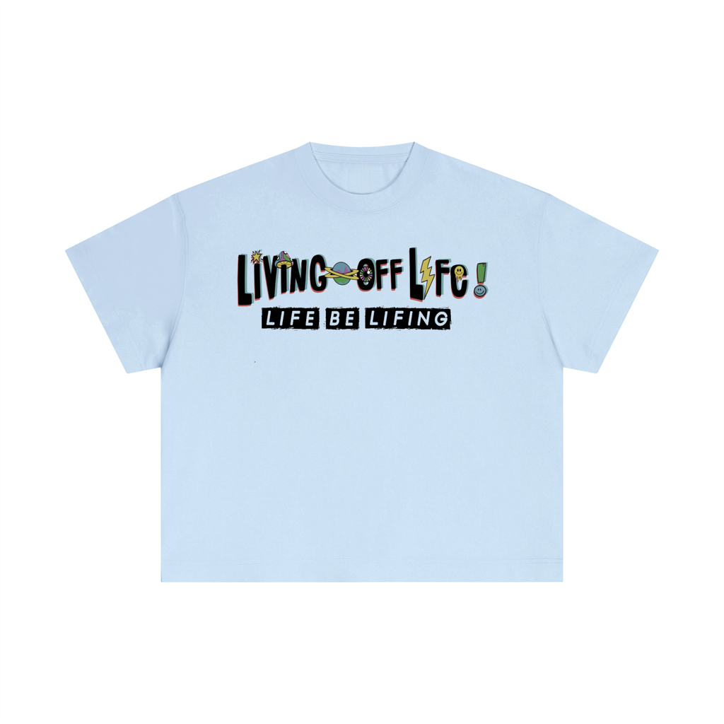 CHAPTER 001 LIVING OFF LIFE-Essential Cotton Boxy T-Shirt