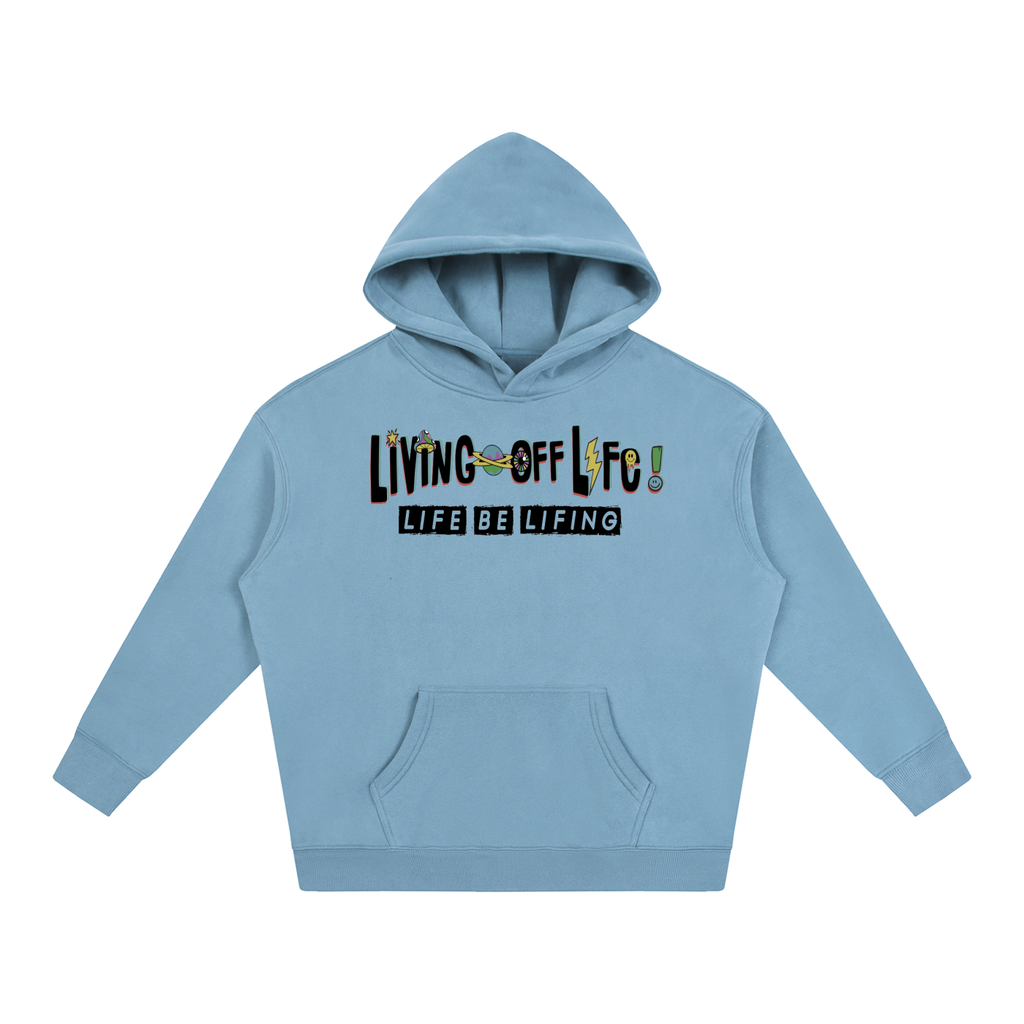 CHAPTER 001 LIVING OFF LIFE-Oversize Fleeced Hoodie