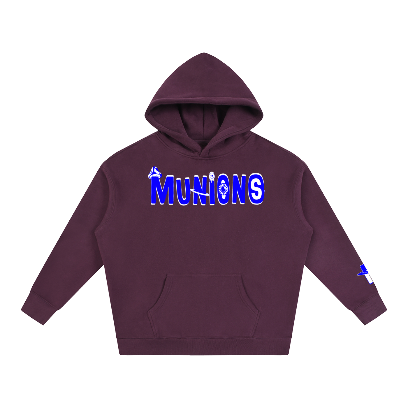CHAPTER 002.5 MUNIONS BW M — Oversize Fleeced Hoodie