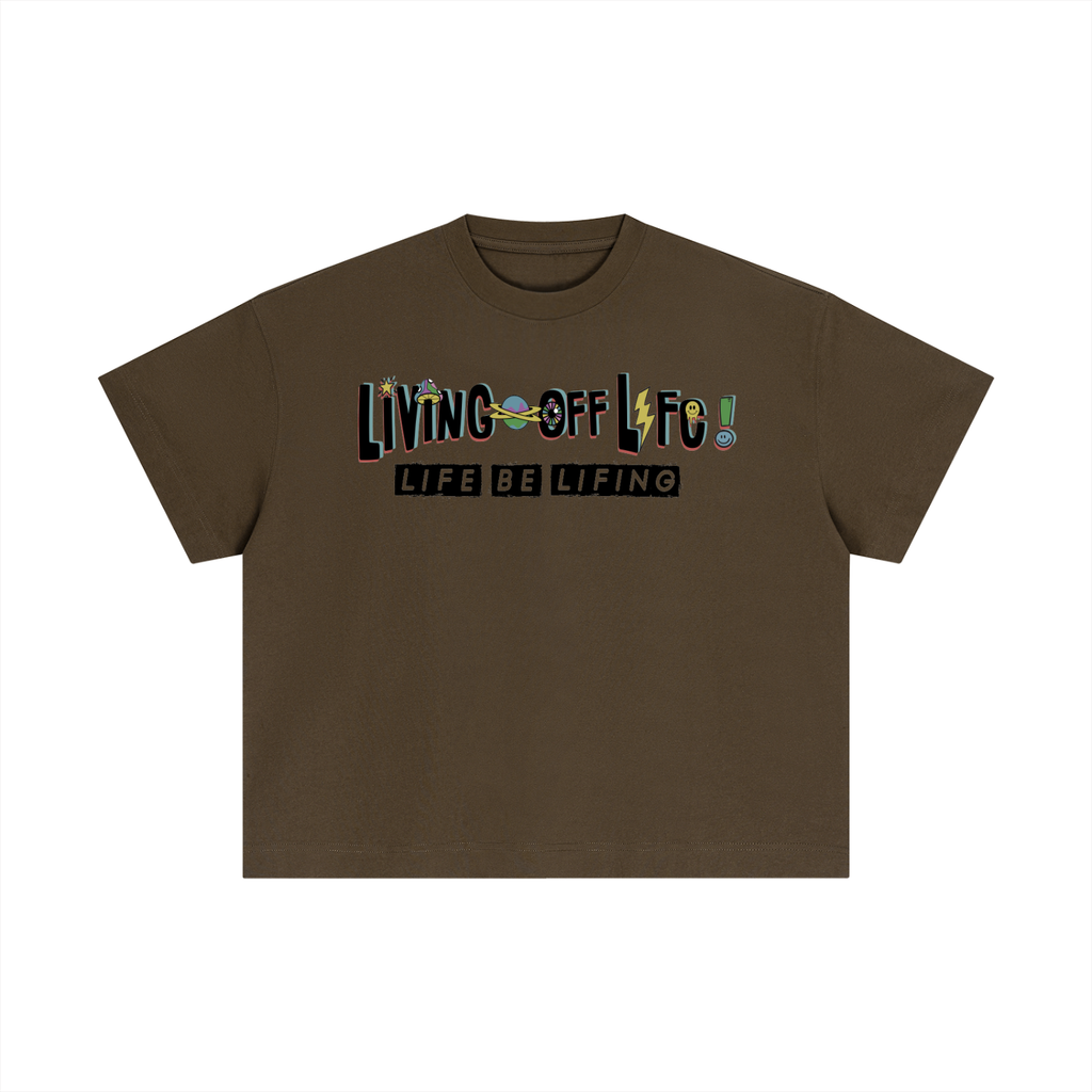 CHAPTER 001 LIVING OFF LIFE-Essential Cotton Boxy T-Shirt