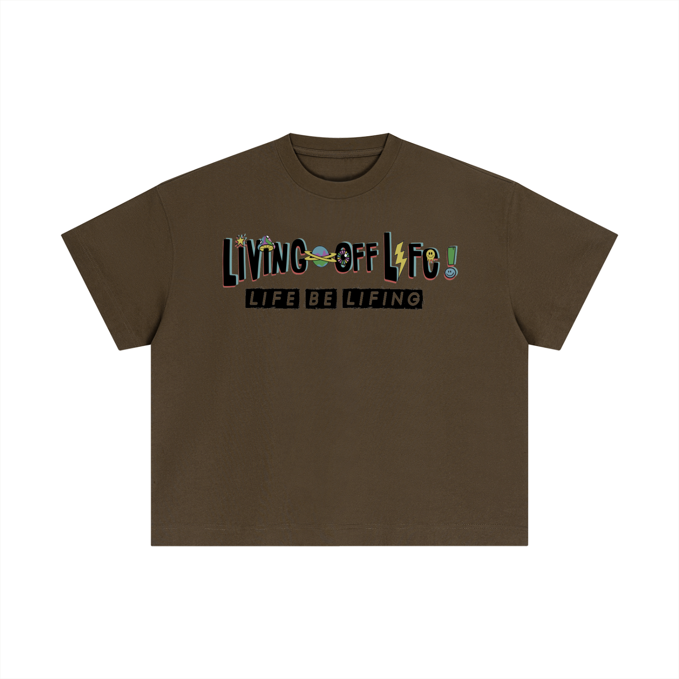 CHAPTER 001 LIVING OFF LIFE-Essential Cotton Boxy T-Shirt