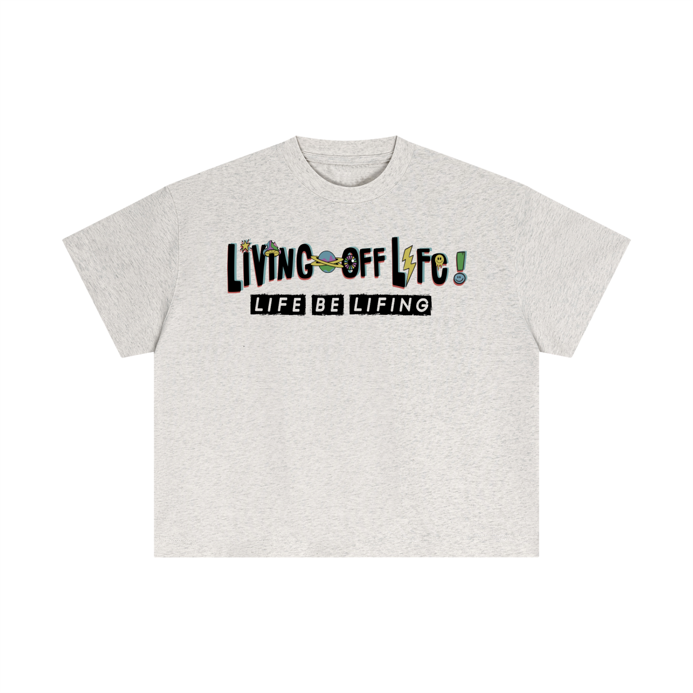 CHAPTER 001 LIVING OFF LIFE-Essential Cotton Boxy T-Shirt