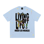 CHAPTER 001 LIVING OFF LIFE-Paint Splatter T-Shirt