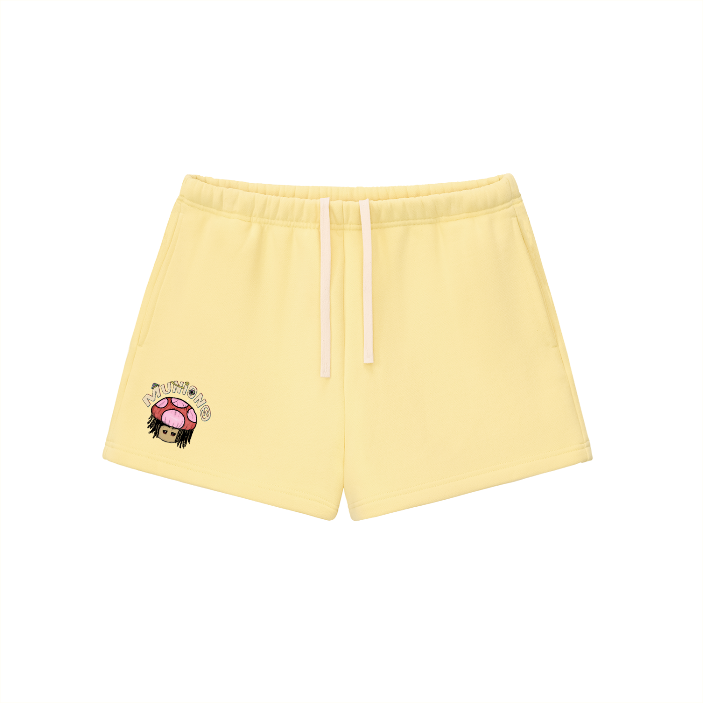 WOMEN'S-Munions Head – Essential Fleece Drawstring Sweatshorts | Chapter 002