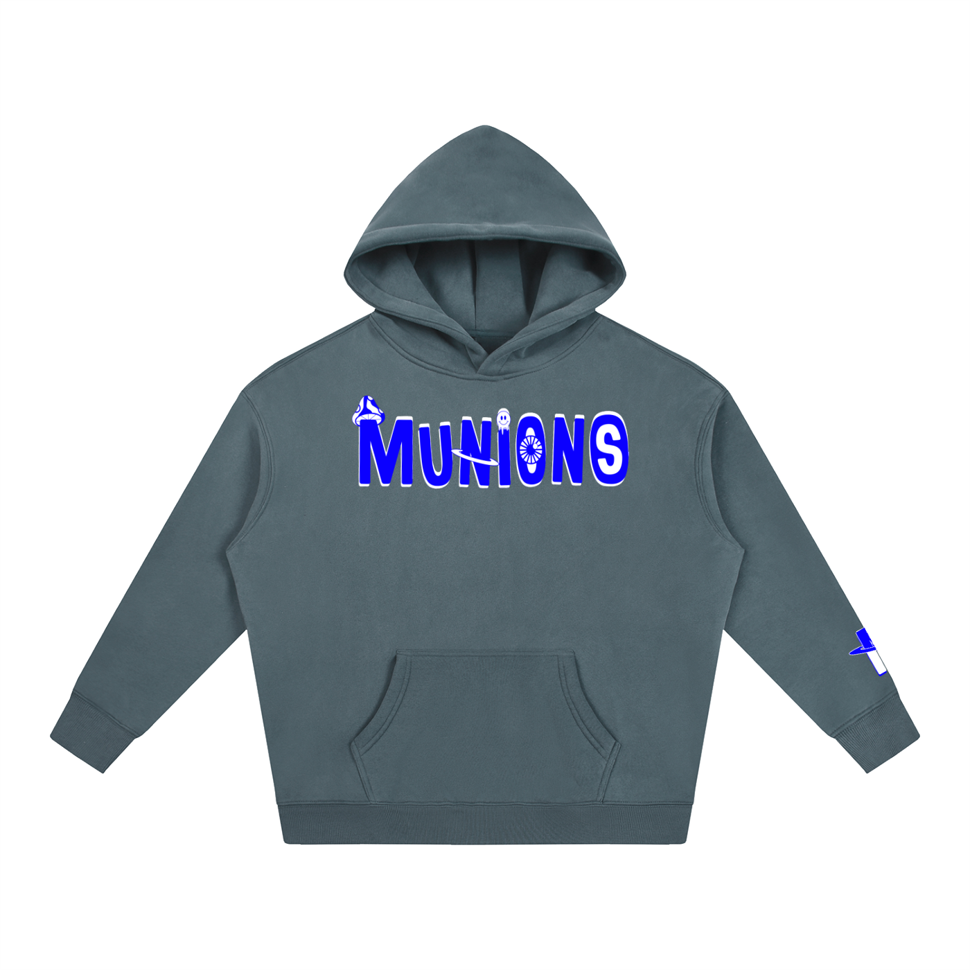 CHAPTER 002.5 MUNIONS BW M — Oversize Fleeced Hoodie