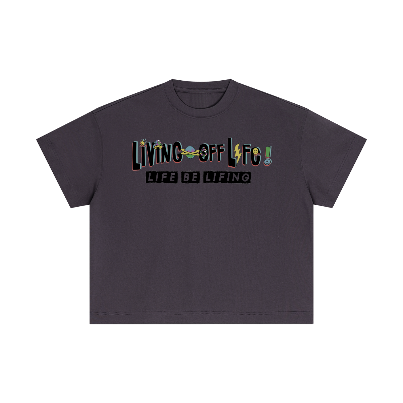 CHAPTER 001 LIVING OFF LIFE-Essential Cotton Boxy T-Shirt