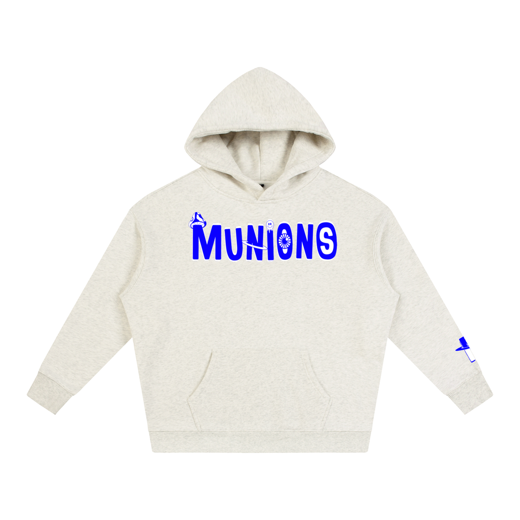 CHAPTER 002.5 MUNIONS BW M — Oversize Fleeced Hoodie