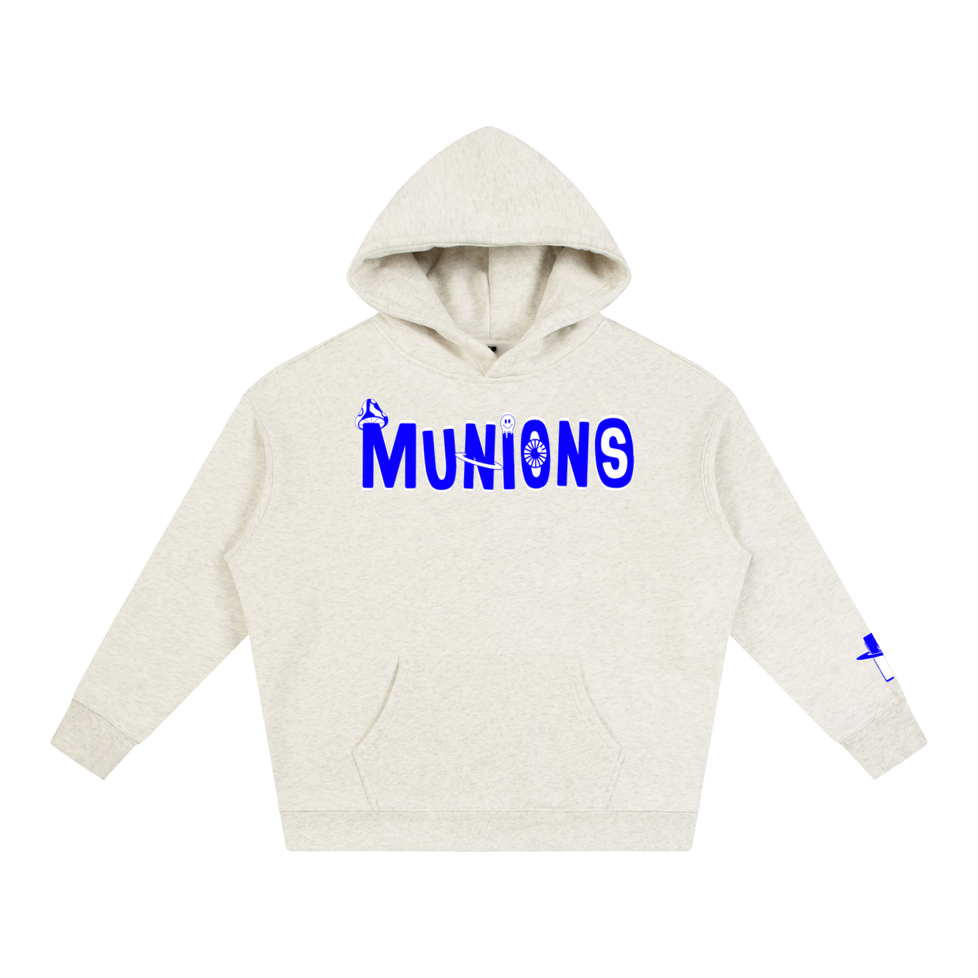 CHAPTER 002.5 MUNIONS BW M — Oversize Fleeced Hoodie