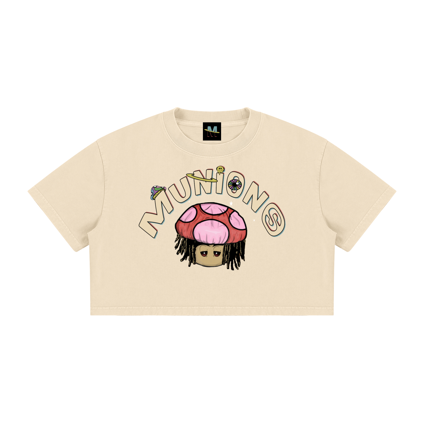 Women's MMunions OG HD Mineral Wash Crop Tee