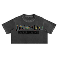 Women's Chapter 001 — Living Off Life STK Snow Washed Crop Tee