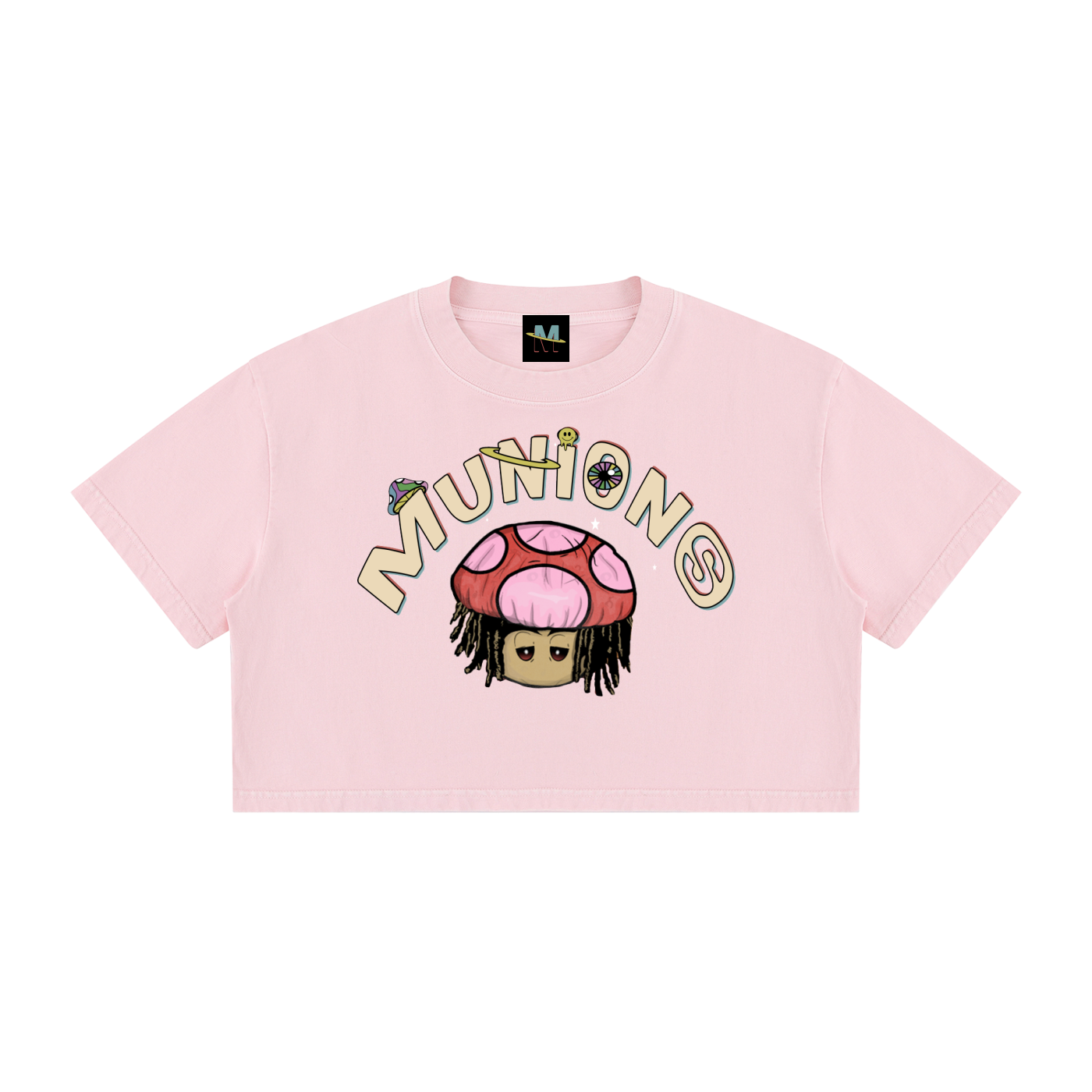 Women's MMunions OG HD Mineral Wash Crop Tee